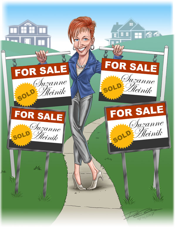 caricature of realtor